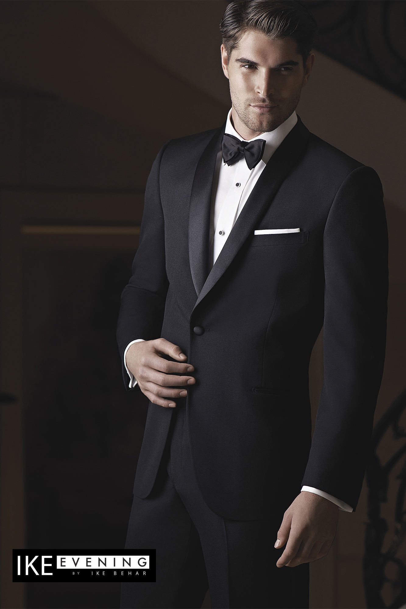 Braydon Black Tuxedo Jacket (Separates) by Ike Behar