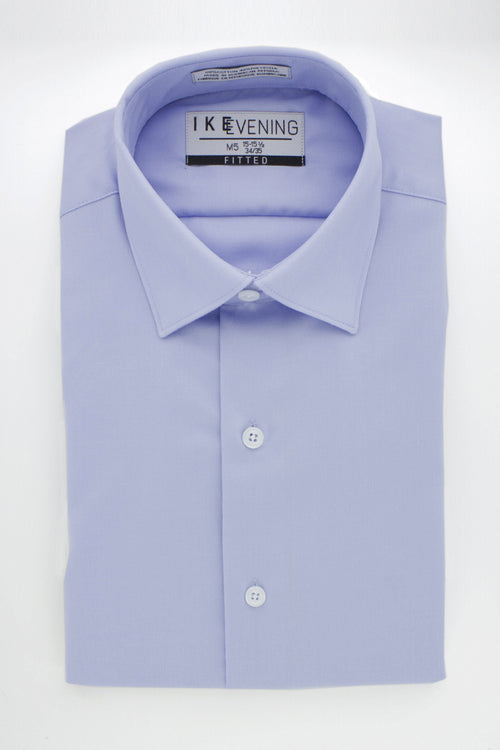 Evening Twill Light Blue Laydown Tuxedo Shirt by Ike Behar