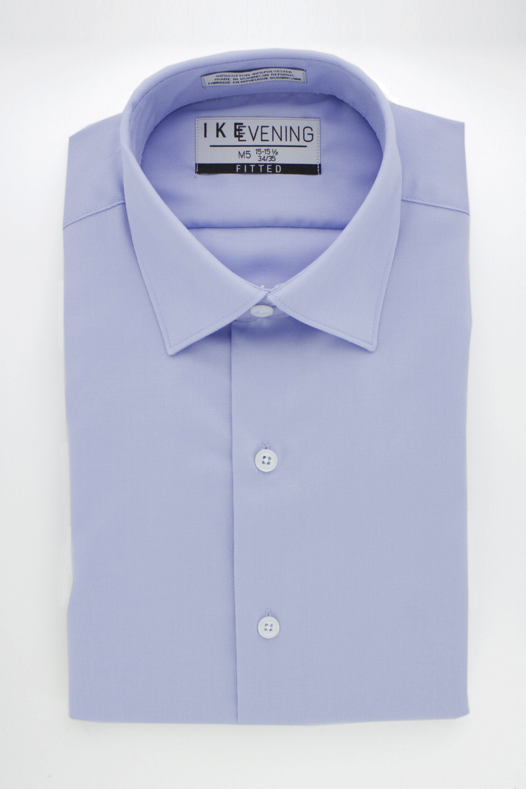 Evening Twill Light Blue Laydown Tuxedo Shirt by Ike Behar