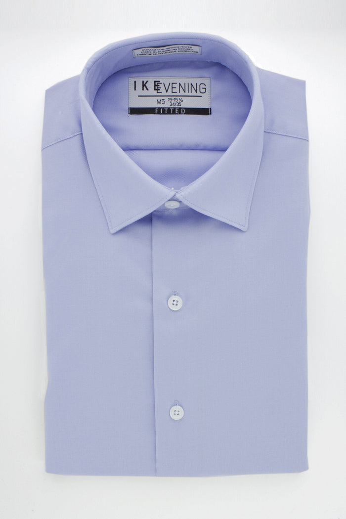 Evening Twill Light Blue Laydown Tuxedo Shirt by Ike Behar