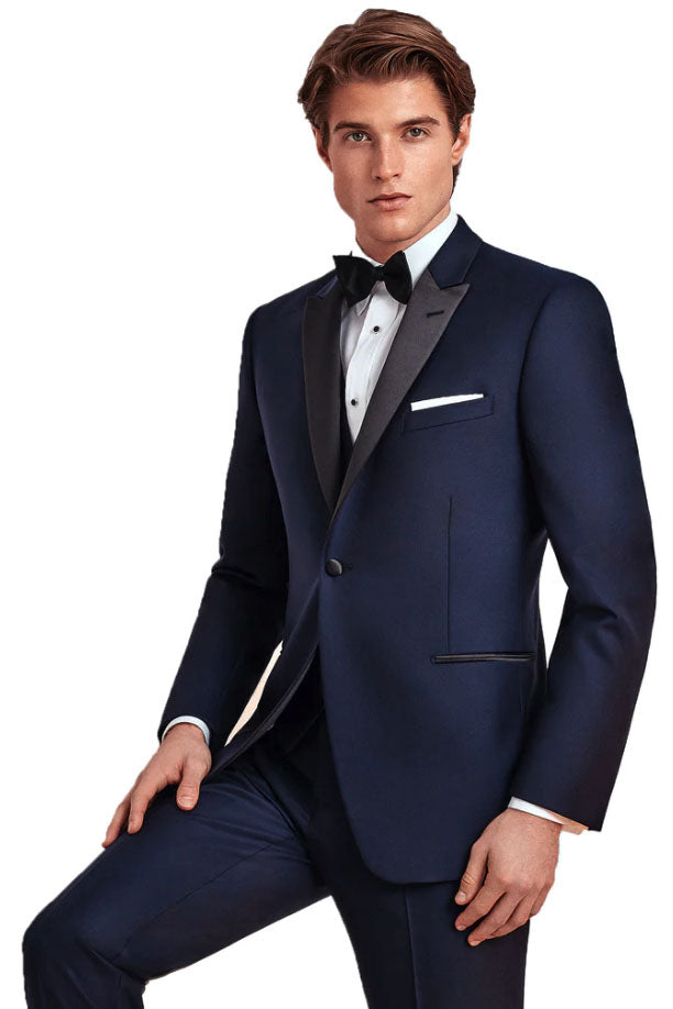 Blake Navy Tuxedo Jacket (Separates) by Ike Behar