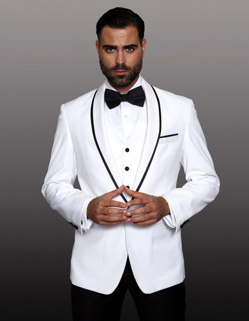 White Prom Suit - White Prom Tuxedo Suits - White Wedding Tuxedo