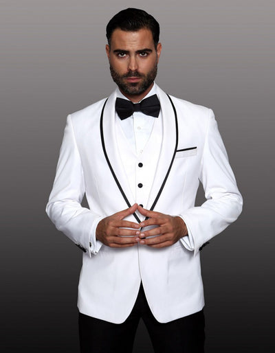 White Prom Suit - White Prom Tuxedo Suits - White Wedding Tuxedo