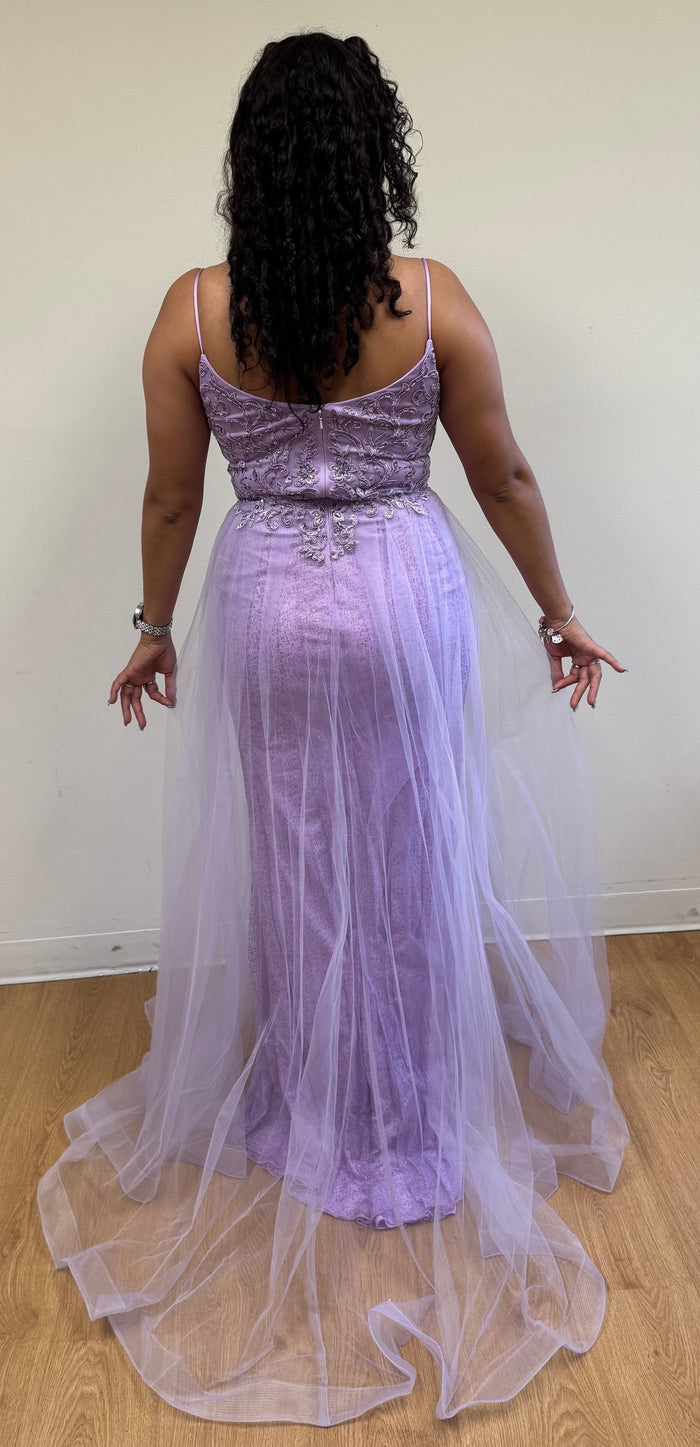 Red Carpet Dress V-Neck Mermaid Gala Gown by May Queen MQ2125