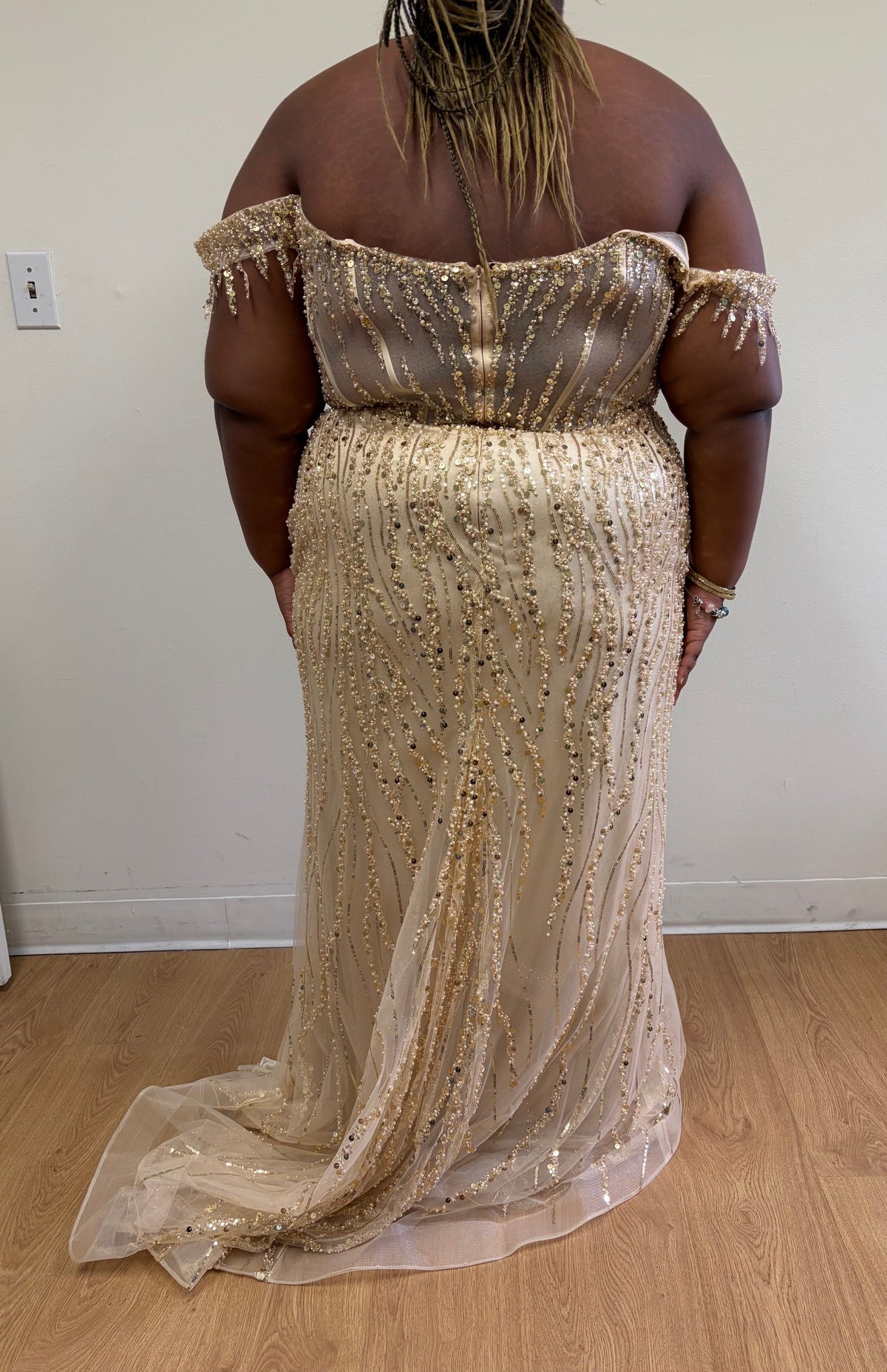 Long Sequins Prom Dress Off-Shoulder Evening Gown & Plus Size By MQ2132-New Collection