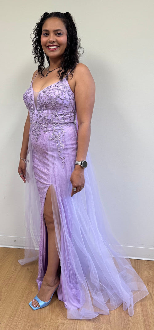 Red Carpet Dress V-Neck Mermaid Gala Gown by May Queen MQ2125