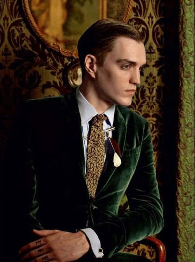 Men's Forest Velvet Tuxedo velour Men's blazer Jacket mensusain
