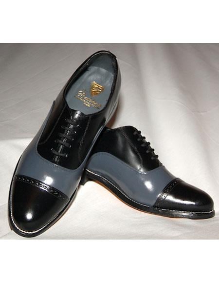 Groom Wedding Shoes - Tuxedo Shoes in Black Gray