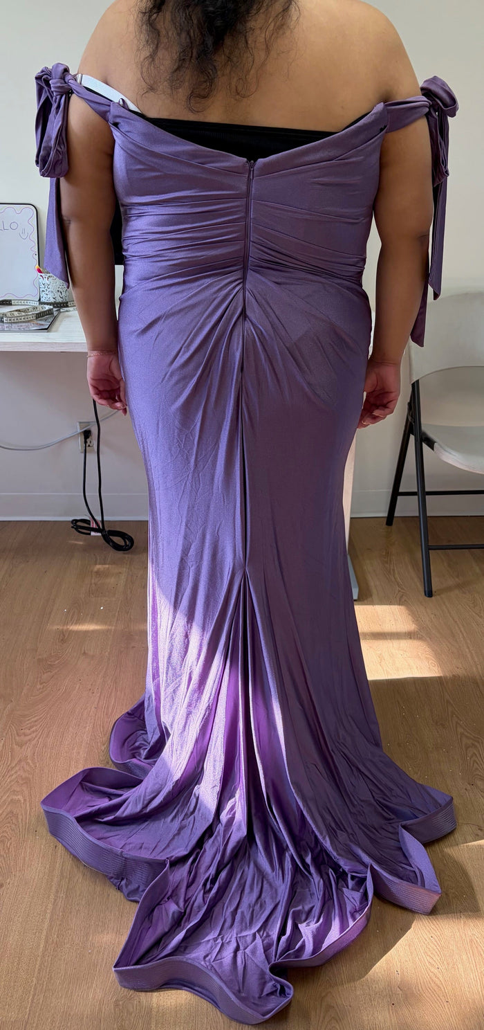 Plus Size Dress Long Simple Stretchy Evening Gown