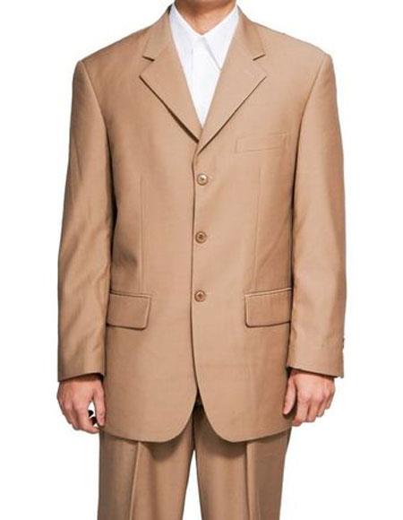 Men's Lucci Suit Khaki Blazer Regular Fit mensusa