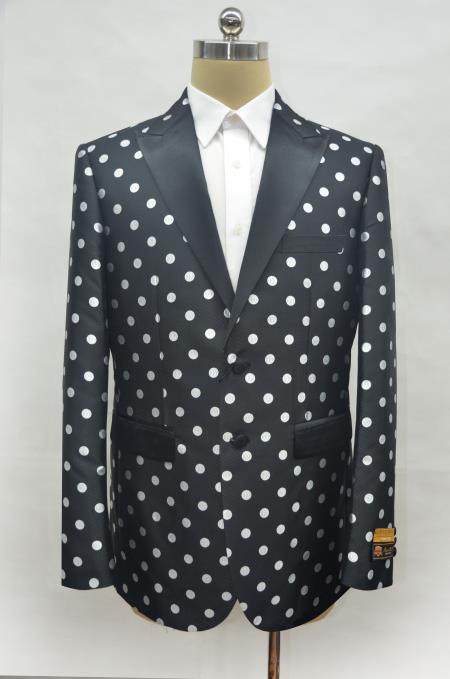 Men's Black ~ White Two Button  Designer Fashion Dress Casual Blazer On Sale Prom 2026 Blazer