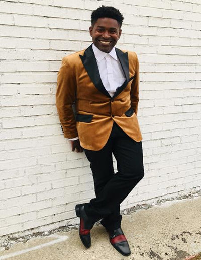 Men's Blazer Rust ~ Copper Light Brown by Menssuitsatlantain