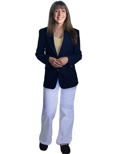Two Button women Blazer In Navy by Mensusain