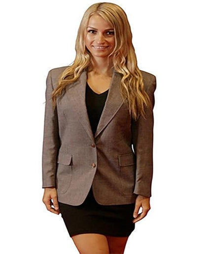 Two Button women Blazer In Grey by mensusain