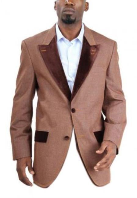 Men's Fashion Two Button Cotton Denim blazer by Menssuitsatlantain
