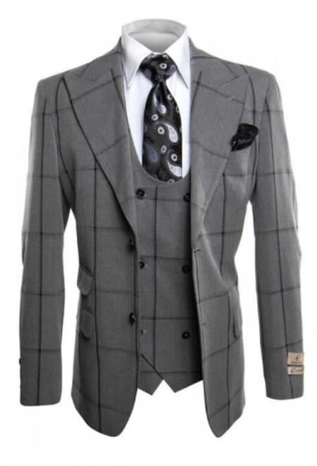 Rossi Man Men’s Dress Suit - Classic Rossiman Formalwear for Timeless Style - Italian Tailored Slim Fit Suit | USA Men's Outlet