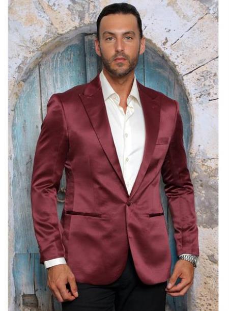 Mens Shiny Blazer mensusain