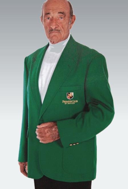 Mens Blazer Green mensusain