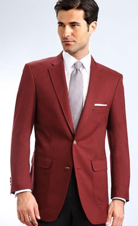 Mens Blazer Burgundy ~ Maroon by mensusain