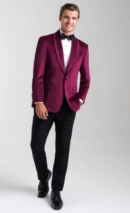 Velvet Blazers - Velvet Tuxedos - Mens Blazers - Shawl Collar Dinner Jacket – SuitUSA