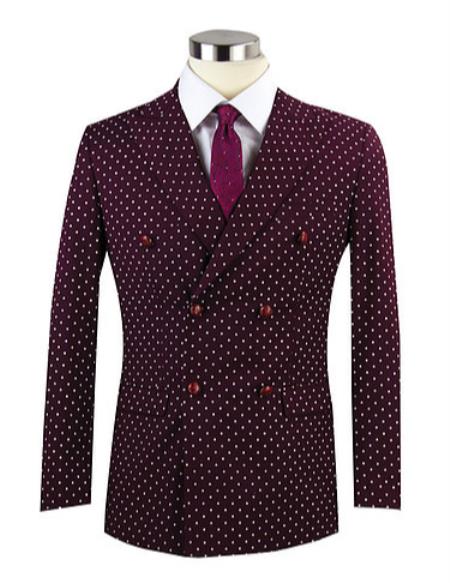 Mens Polka Dot Blazers mensusain