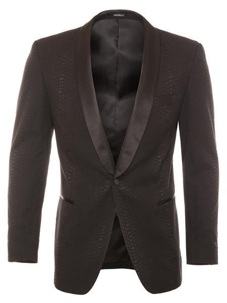 Snakeskin Blazer - Snakeskin Jacket Black