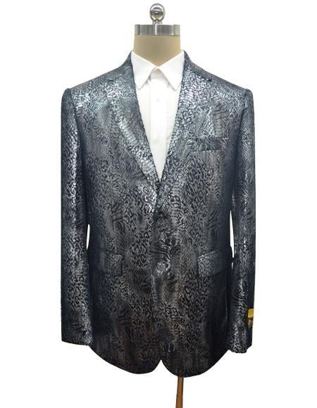 Snakeskin Blazer - Snakeskin Jacket Black