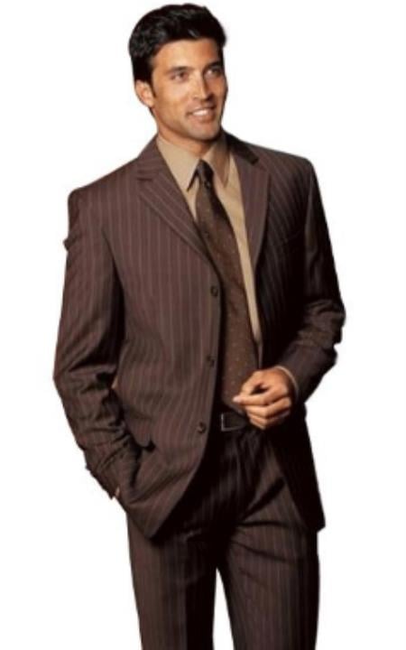 46r Suit Size - Brown Mens Suits 46r by Menssuitsatlantain