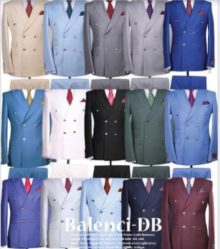Package Of 4 Double Breasted Blazer (We Pick Color Baised Of Availability) $390 - 4 For $390 mensusa
