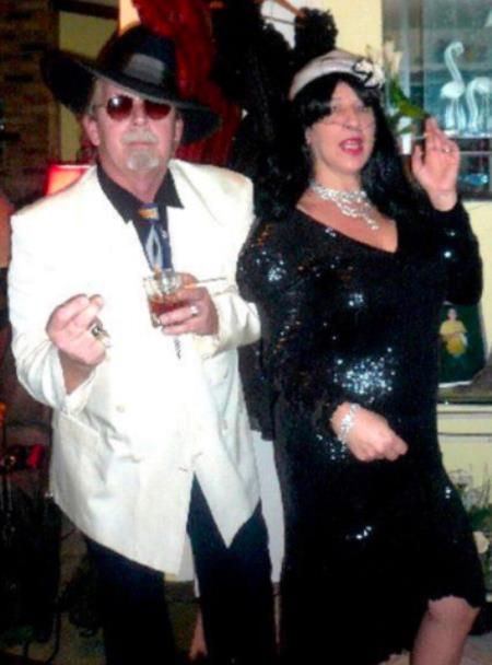 Harlem Nights Costumes Package - White Double Breasted Blazer + Black Pants + Black Hat by mensusain