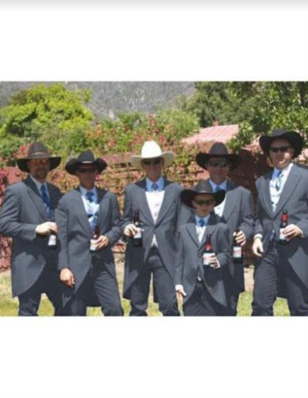 Mens Traje Vaquero Charcoal Grey mensusain