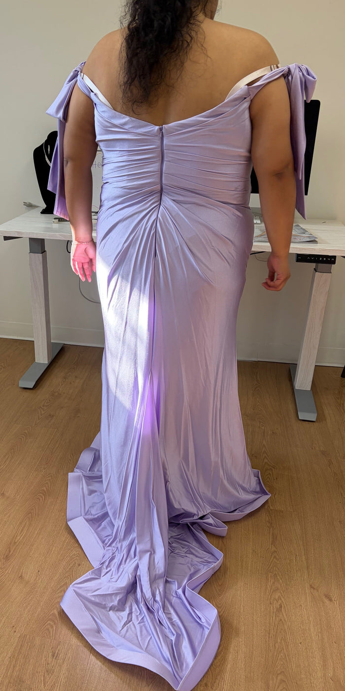 Plus Size Dress Long Simple Stretchy Evening Gown