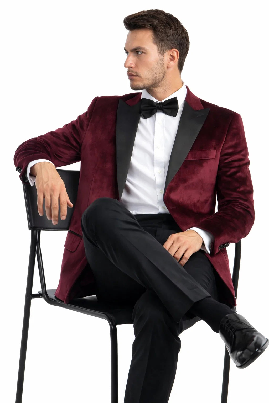 Men's Slim Fit Brown Wedding Suit from Tazio Suits