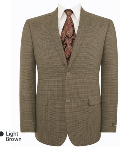 Mens Slim Fit Jacket Single Breasted Two Buttons Blazer Light Brown by Menssuitsatlantain