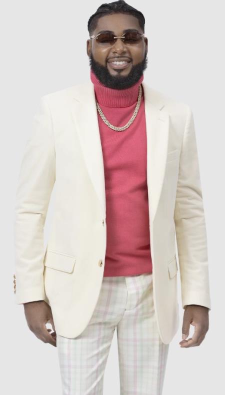 Cream Off White - Ivory Velvet Dinner Jacket - Velvet Blazer - Wedding Tuxedo Jacket - Groom Blazer by Usamensoutlet