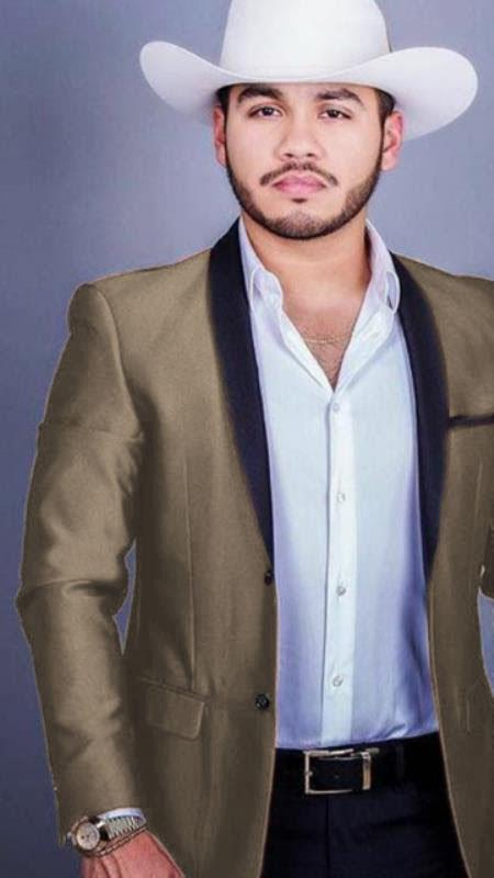 Tan 1 Button Wedding Suit