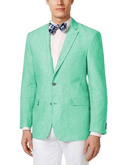 Mens Linen Blazer - Mint Green Linen Sport Coat - Summer Blazer mensusain