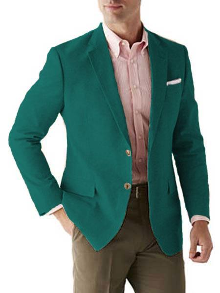 Mens Linen Blazer - Augusta Green Linen Sport Coat - Summer Blazer by mensusain
