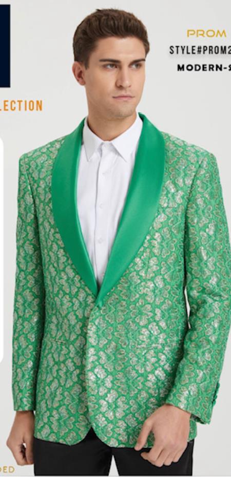 Lime Green Tuxedo - Neon Green Blazer mensusa