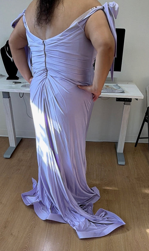Plus Size Dress Long Simple Stretchy Evening Gown
