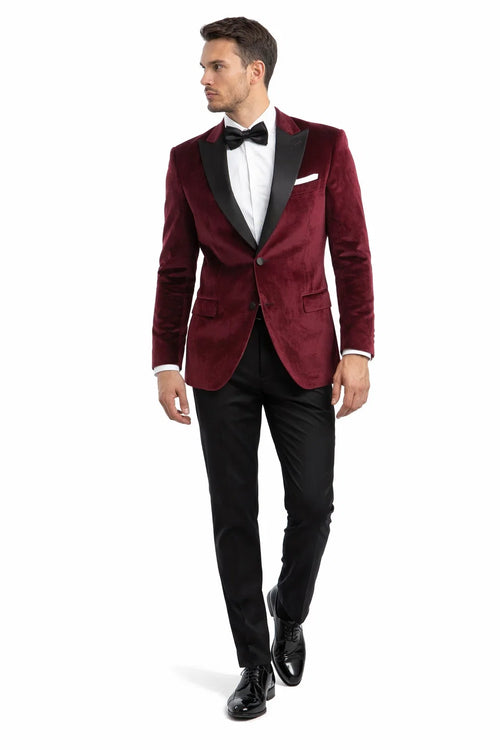 Men's Slim Fit Brown Wedding Suit from Tazio Suits