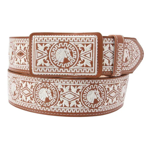 Cinto Vaquero Bordado Ancho 2”