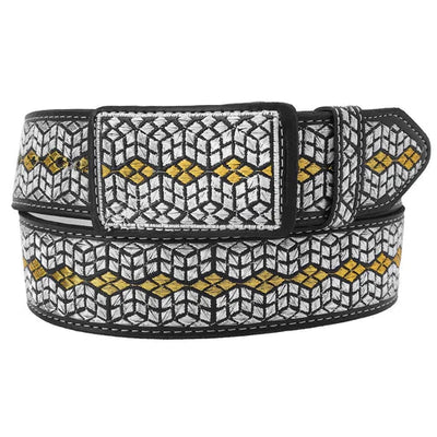 Cinto Vaquero Bordado Ancho 2”