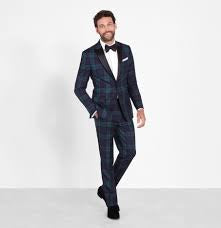 Black Watch Tartan Tuxedo Jacket Tartan Tuxedos by Renoirin