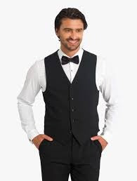 Black Men's Tuxedo Vest - Groomsmen Wedding Tuxedo's Tuxedo by Vest by Renoirin