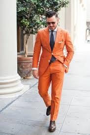 Shop For Stylish men's Orange Wedding Tuxedo at Sainly– SAINLY Men's Orange Tuxedo