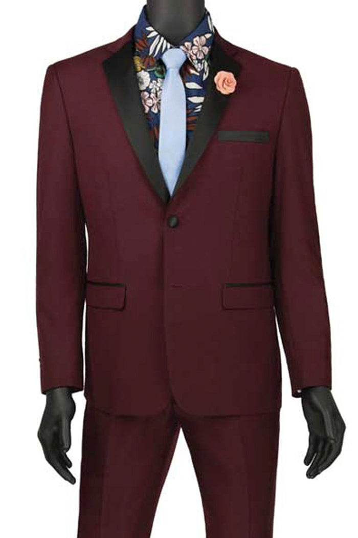 Mens Ultra Slim Fit Tuxedo in White by Vinci