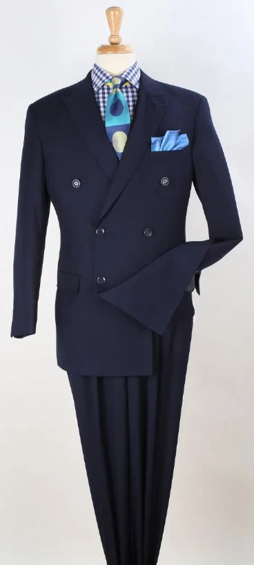 navy-double-breasted-suit-with-blue-check-shirt-and-dot-tie