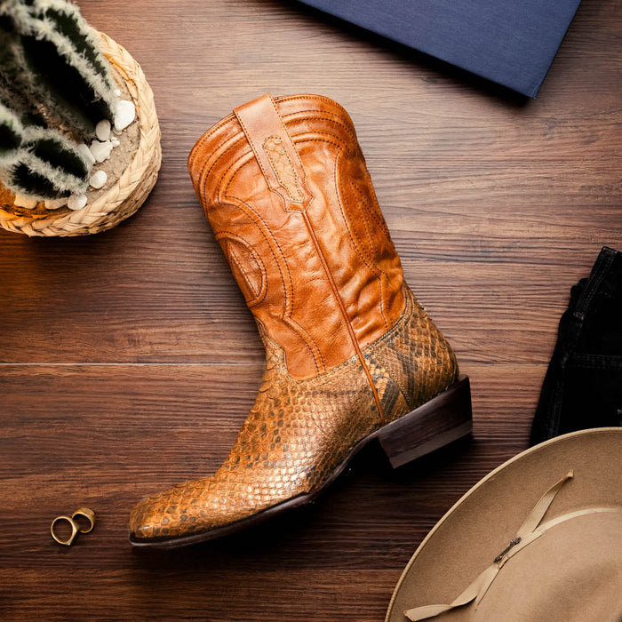 Marco Di Milano Kansas Cognac Leather Dress Shoe
