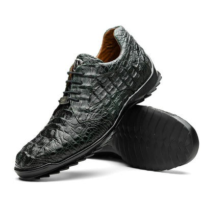 Marco_Di_Milano Kratos Green Luxury Leather Shoes